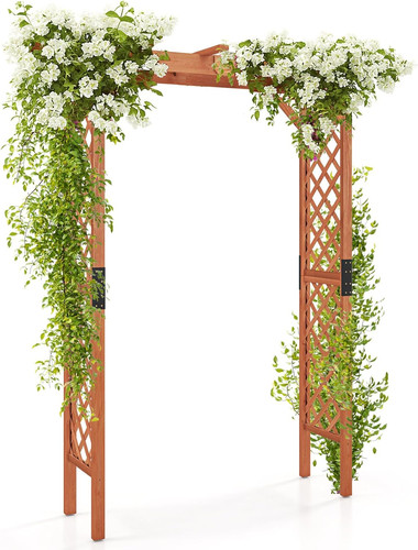 Giantex 7ft wood - wood, arbor