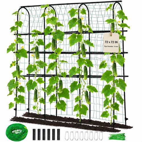 Black garden arch - black, for