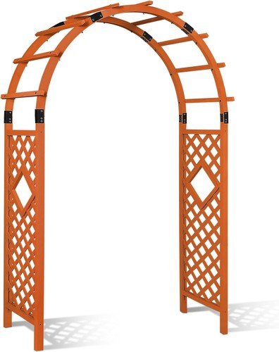 Wood arbor garden trellis - wood,