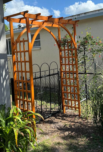Wood garden arch - wood,
