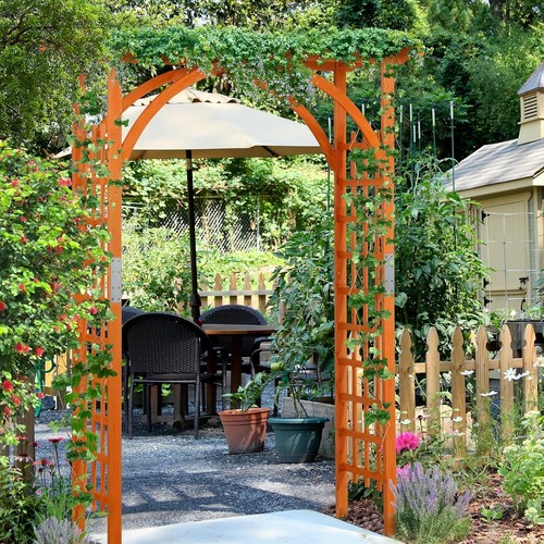 7ft wood garden arch - 7ft,