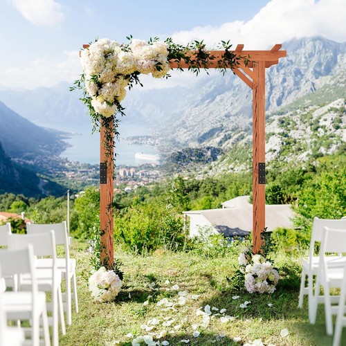 7ft wooden garden arbor - 7ft,