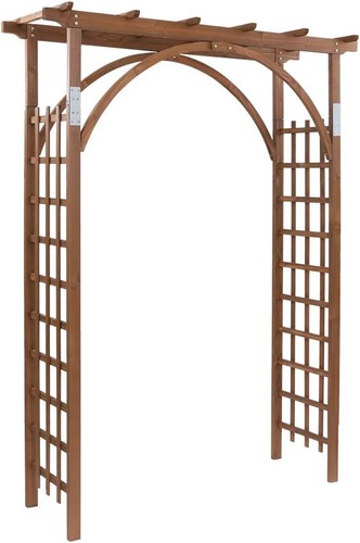 7ft dark brown wooden - dark,