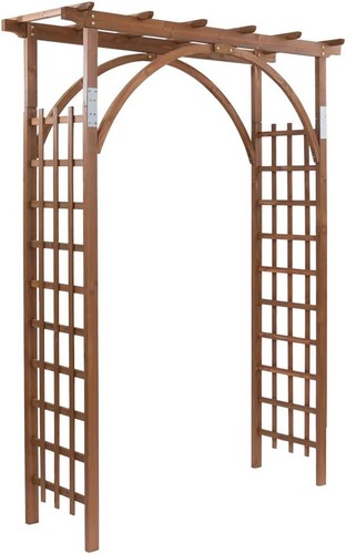 85in wooden arbor garden arch - 85in,