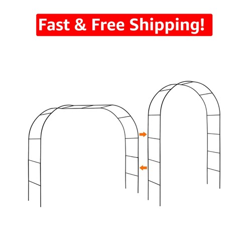 Versatile black trellis arch - versatile,