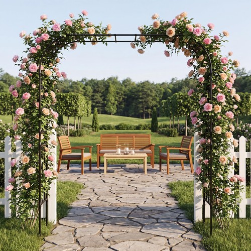 Garden arch arbor trellis - garden,