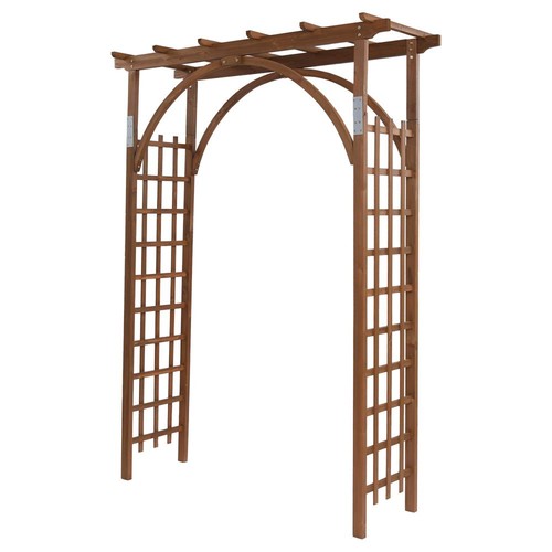 8ft wooden garden arbor - arbor, arches