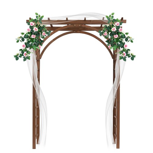 8ft wooden garden arbor arches - 8ft,