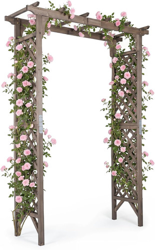 Giantex wooden garden arch - giantex,