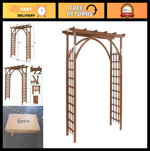 7ft dark brown wooden - 7ft,