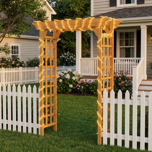 Wooden arbor wedding - wooden, arbor,