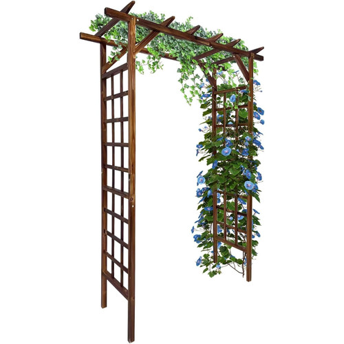 Wooden garden arbor - wooden, 7